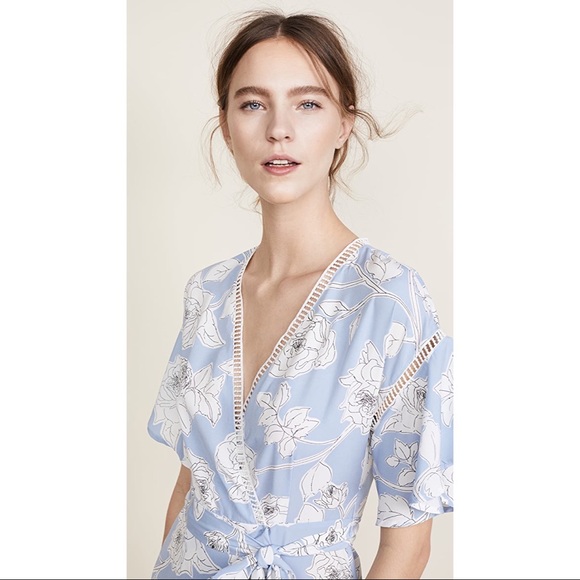 Anthropologie Moon River Floral Wrap Dress XS NWT - Picture 5 of 14